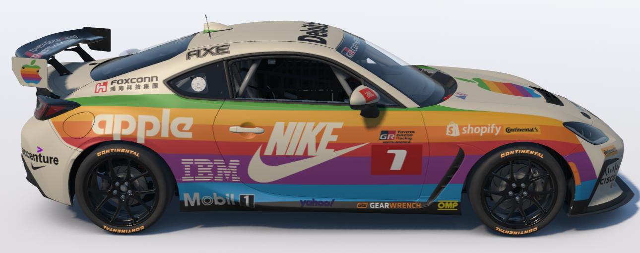 Preview of Retro Apple/Nike Toyota GR86 by Ronald Lawson2