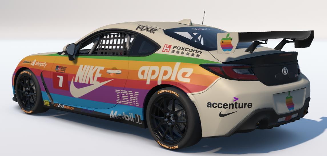 Preview of Retro Apple/Nike Toyota GR86 by Ronald Lawson2