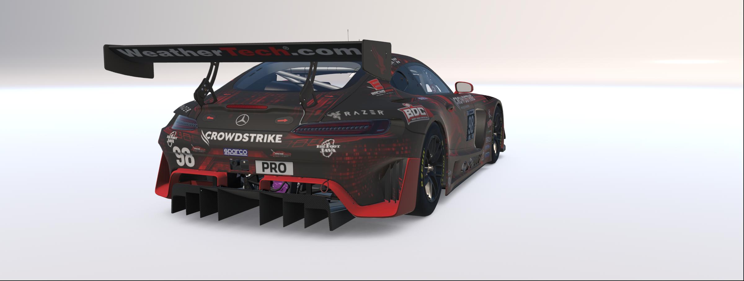 Preview of Rob Evans 2026 Crowdstrike Mercedes AMG GT3 W/ Spec Map by Rob Evans