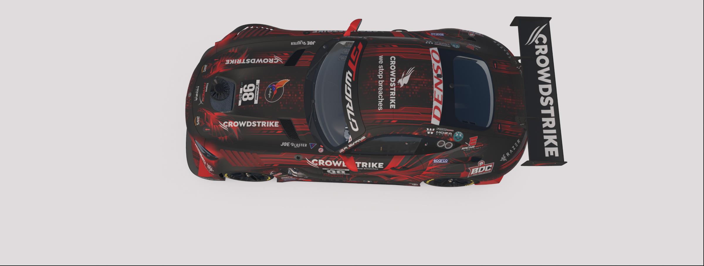 Preview of Rob Evans 2026 Crowdstrike Mercedes AMG GT3 W/ Spec Map by Rob Evans