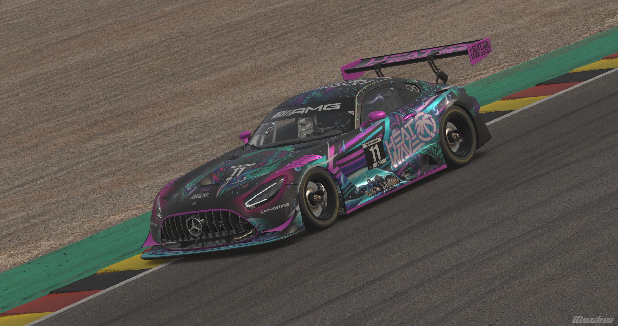 Preview of 2026 Heatwave Visual Mercedes AMG GT3 W/ Spec Map by Rob Evans