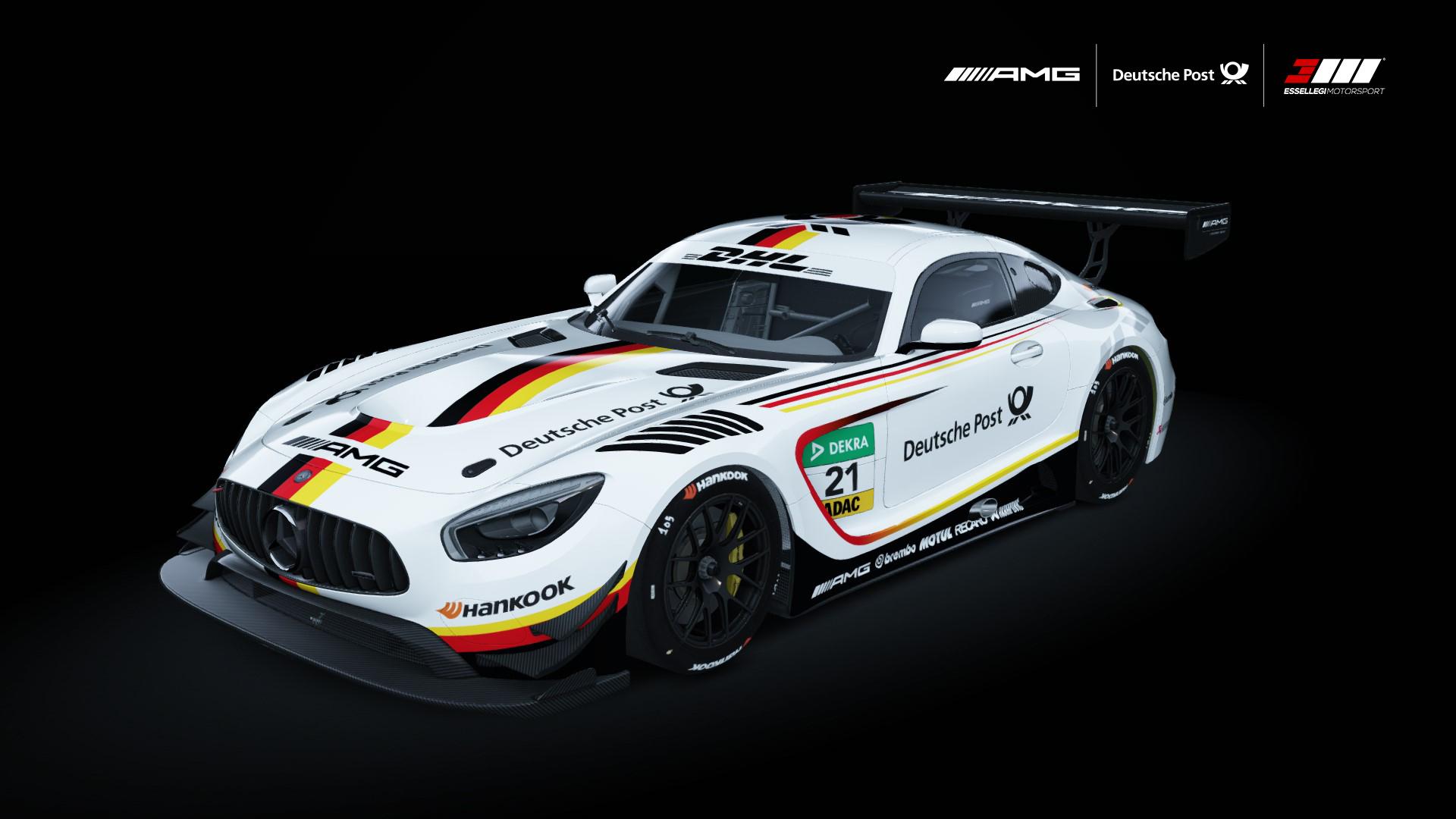 Preview of Mercedes-Benz AMG GT3 – Deutsche Post Tribute Motorsport Livery by Waleed Sulehria