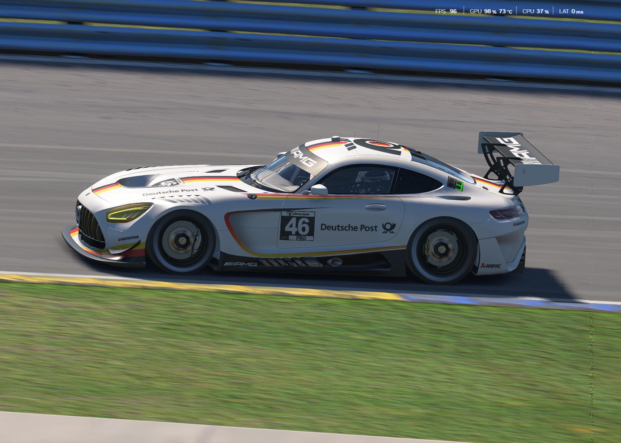 Preview of Mercedes-Benz AMG GT3 – Deutsche Post Tribute Motorsport Livery by Waleed Sulehria