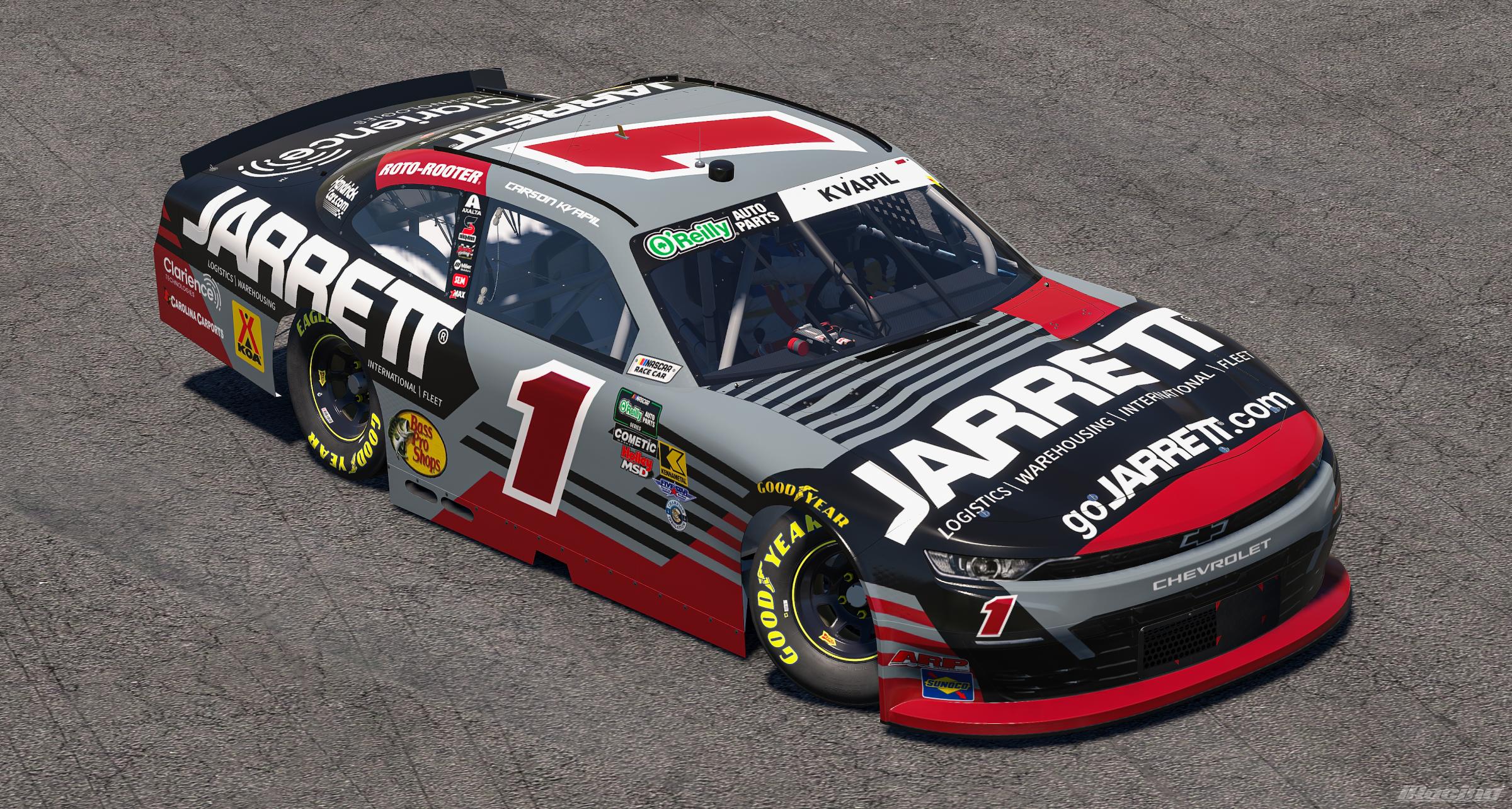Preview of 2026 Carson Kvapil Jarrett Logistics Chevrolet by Ryan A Williams