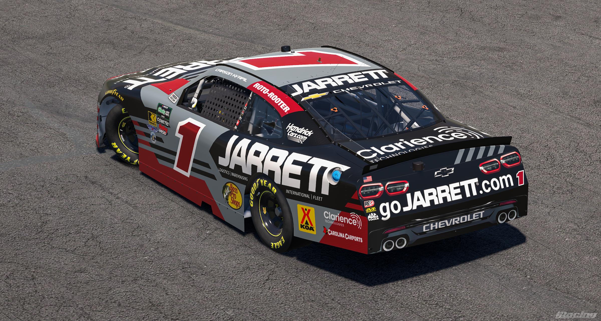 Preview of 2026 Carson Kvapil Jarrett Logistics Chevrolet by Ryan A Williams