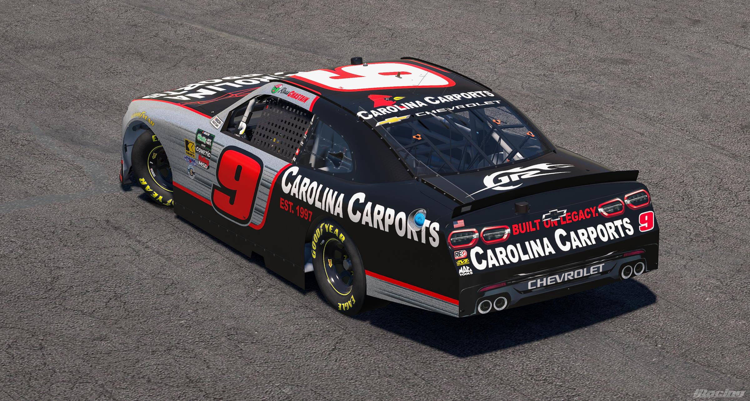 Preview of 2026 Ross Chastain Carolina Carports Chevrolet by Ryan A Williams