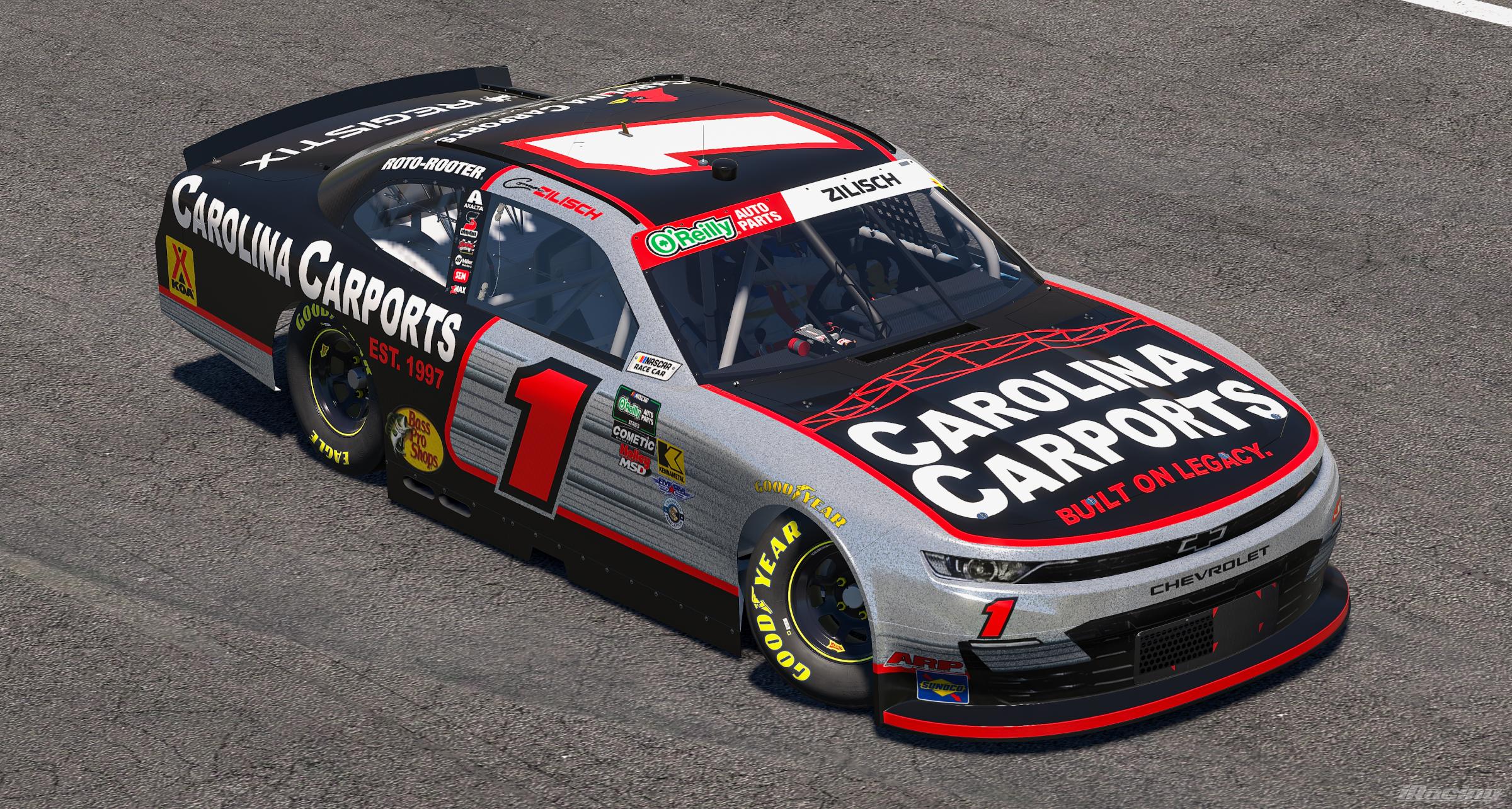 Preview of 2026 Connor Zilisch Carolina Carports Chevrolet by Ryan A Williams