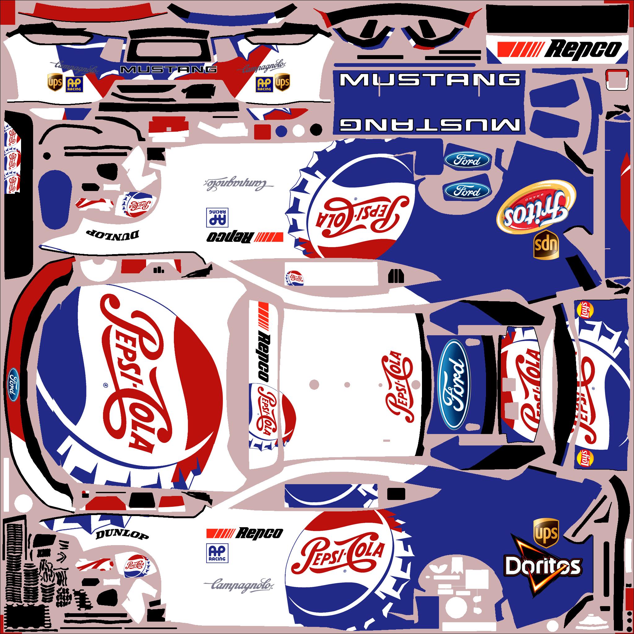 Preview of V8 Supercar Mustang Pepsi by Clyde Coman