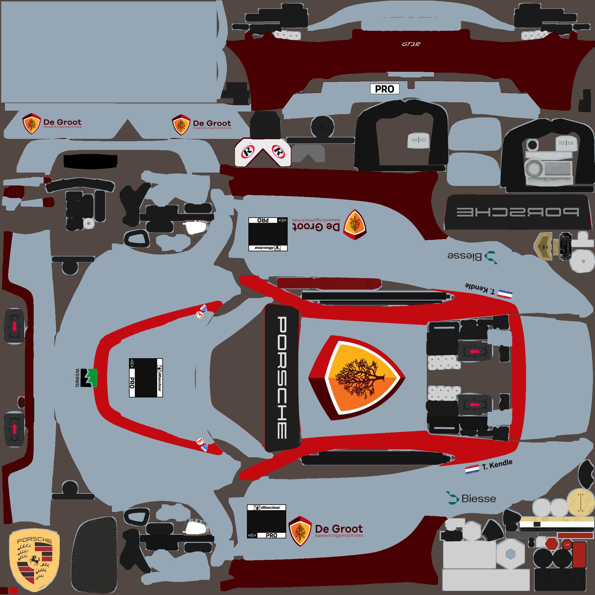 Preview of Porsche 992r GT3 degrootV1 by Tim Kendle