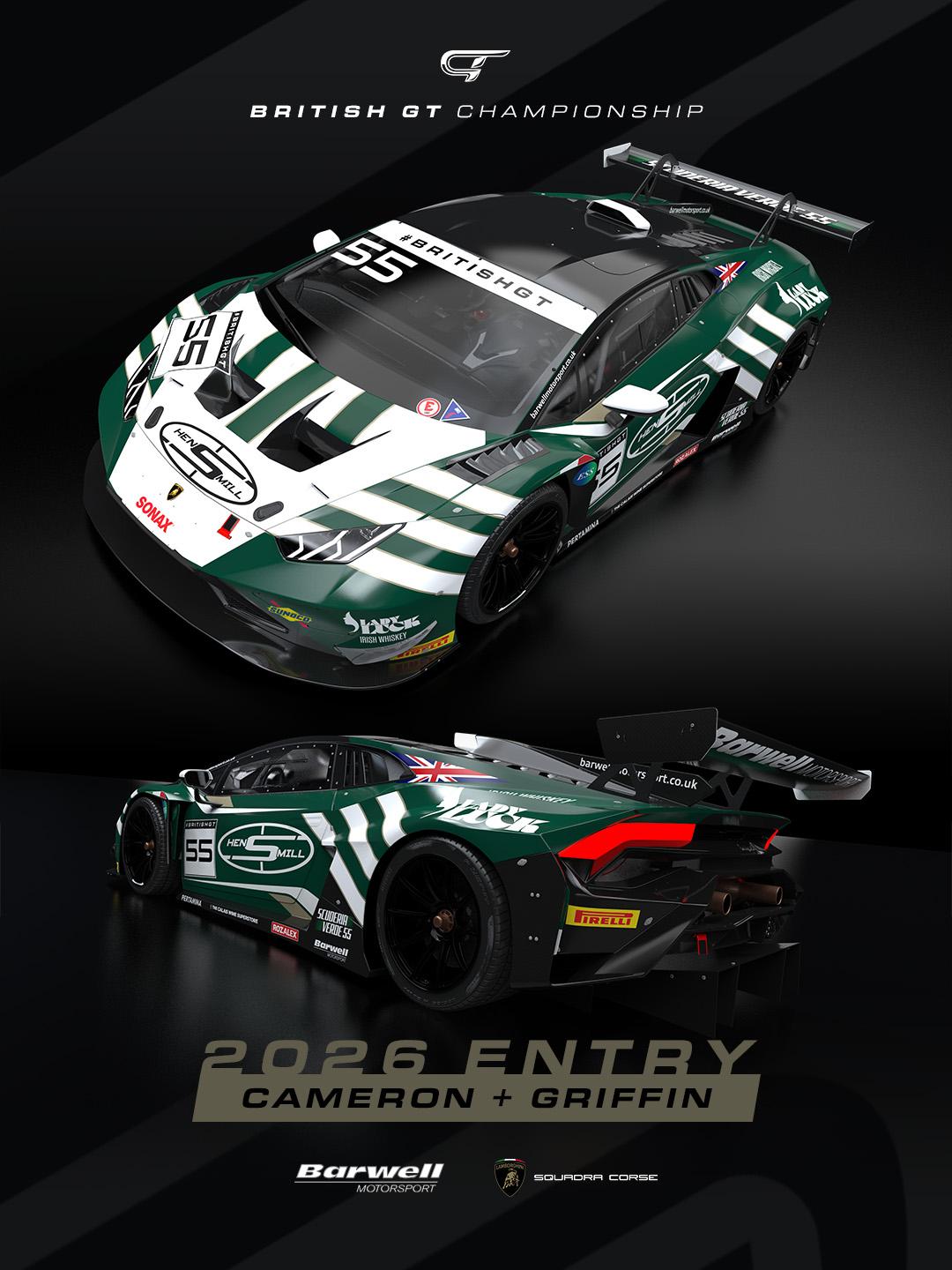 Preview of Barwell Motorsport / Scuderia Verde 55 2026 Entry to the British GT 3 Series by Keith Archer