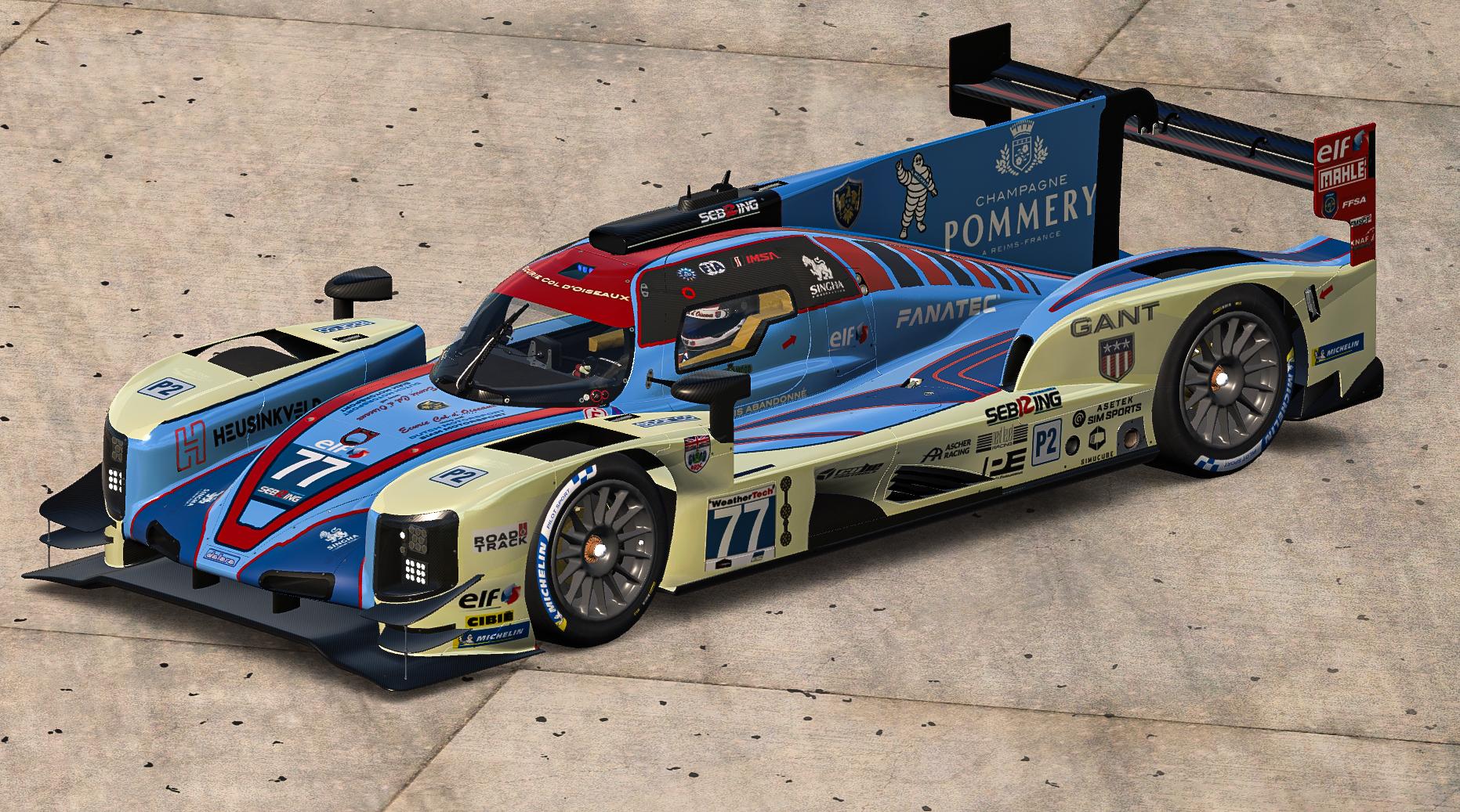 Preview of Ecurie Col dOiseaux Dallara P217 2026 new color scheme by Mike Riedner