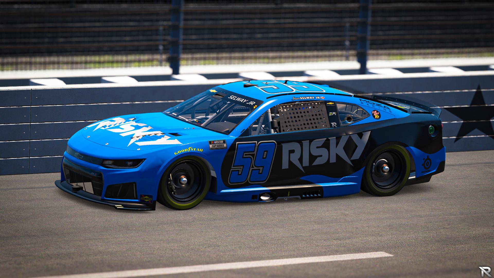 Preview of YouTube.com/Risky 2026 Chevy Camaro Cup Car by Justin Selway Jr