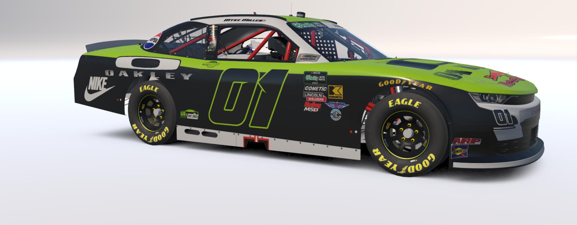 Preview of Myke Miller OReilly Auto Parts #01 Oakley Chevrolet  by Paul S Junior