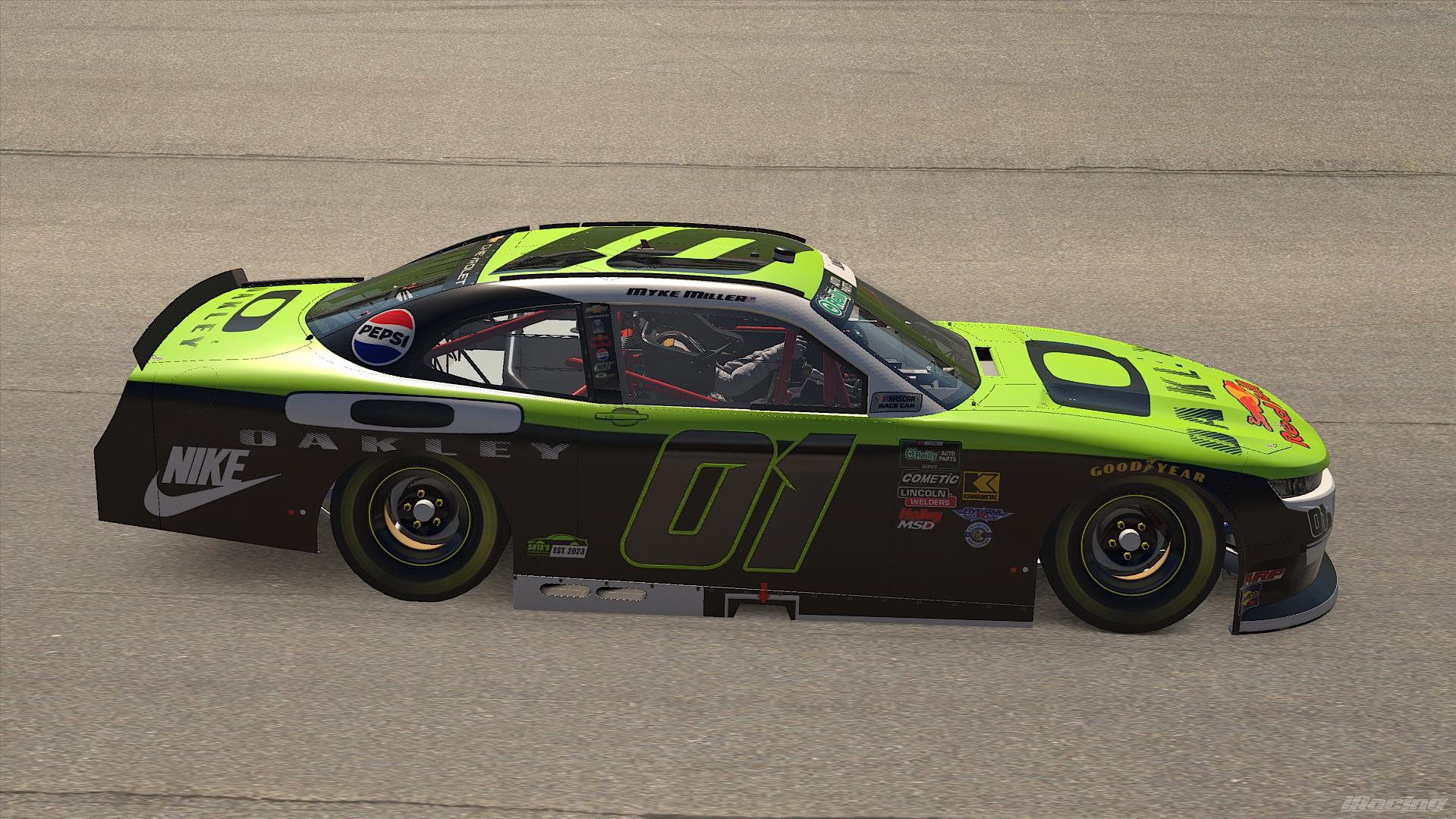 Preview of Myke Miller OReilly Auto Parts #01 Oakley Chevrolet  by Paul S Junior