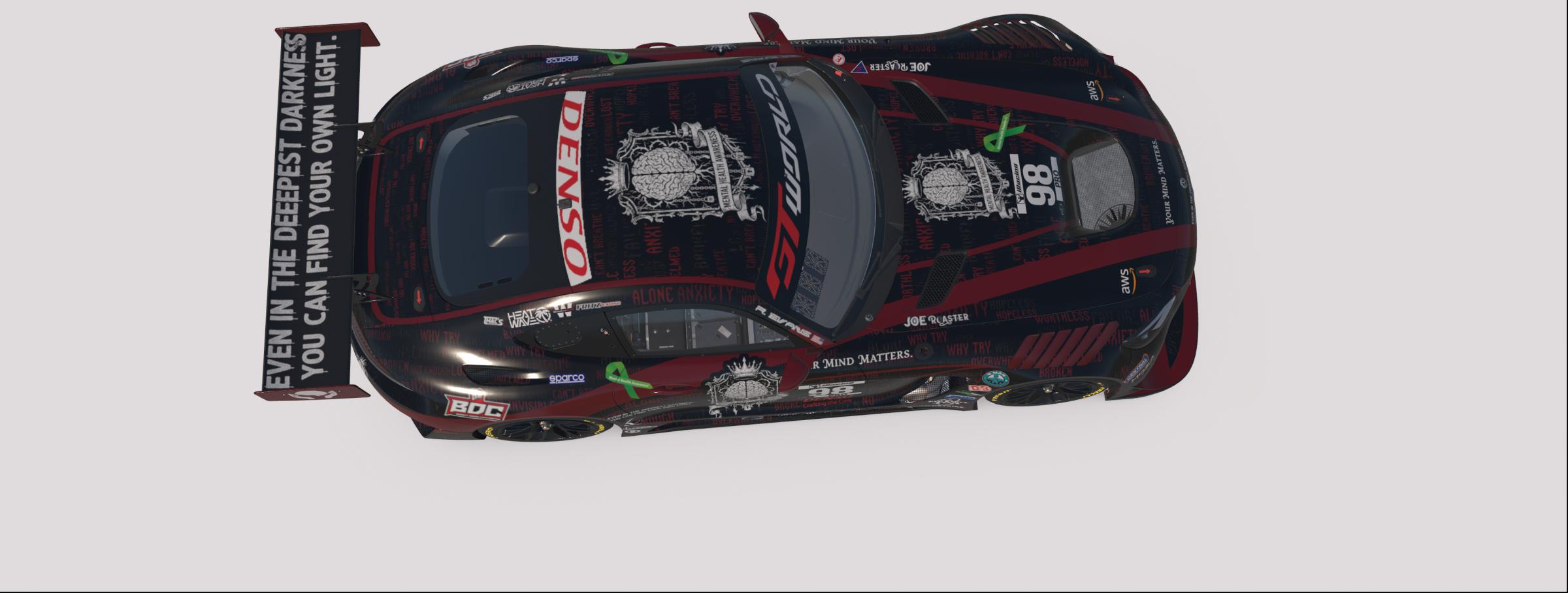 Preview of 2026 Rob Evans "Shadows To Light" Mercedes AMG GT3  by Rob Evans