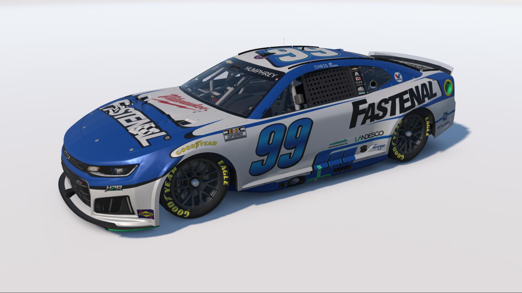Preview of 2026 Christopher Muise #99 Fastenal Chevrolet ZL1 by Tyler H.