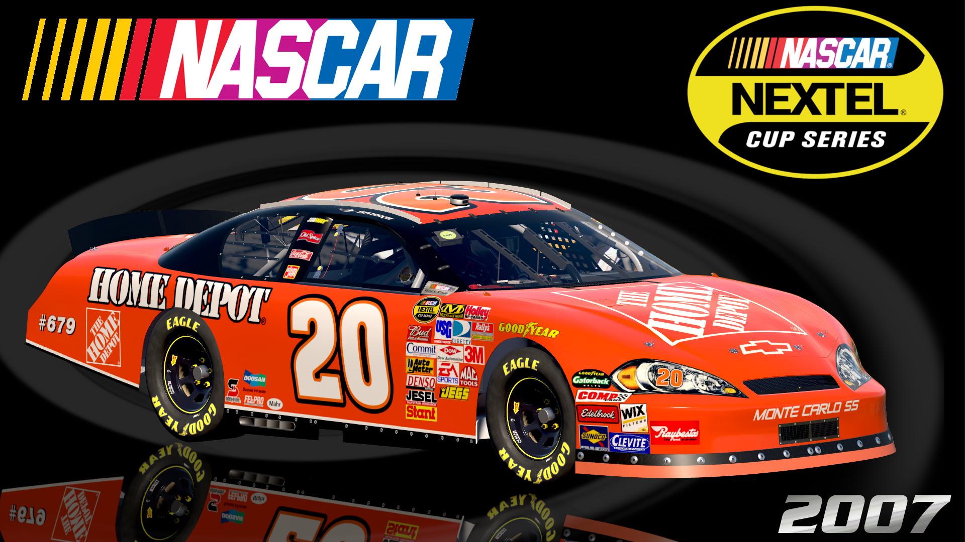 Preview of #20 Tony Stewart 2007 Home Depot Chevrolet Monte Carlo SS Sim Stamped Number by Christian Budd