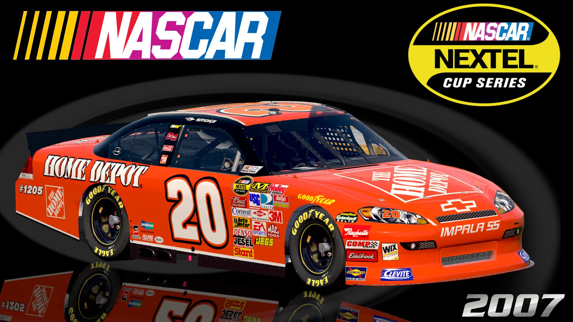 Preview of #20 Tony Stewart 2007 Home Depot Impala SS COT Sim Stamped Number by Christian Budd