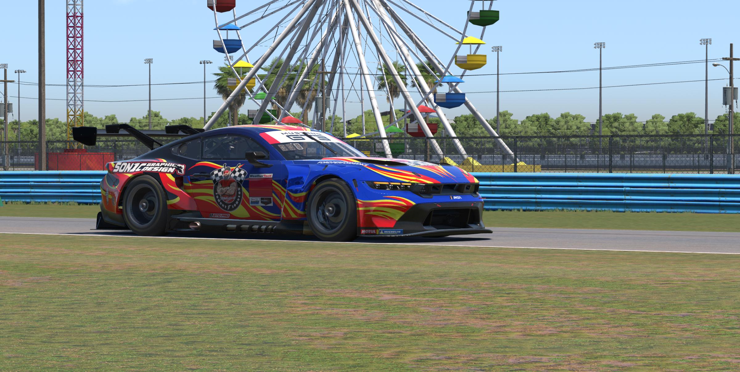 Preview of johnny johnson motorsports, qh design, son1c graphic design by Nathan C.