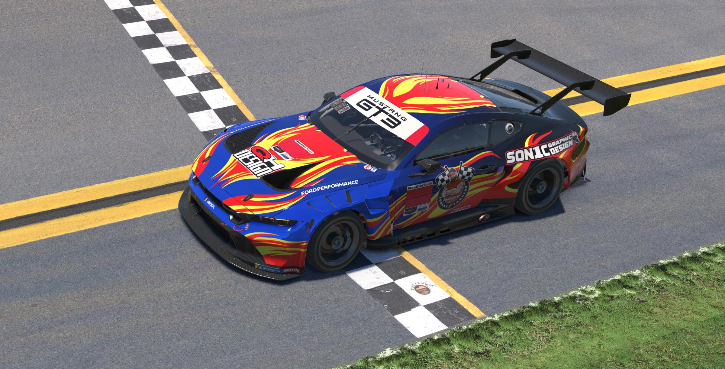 Preview of johnny johnson motorsports, qh design, son1c graphic design by Nathan C.