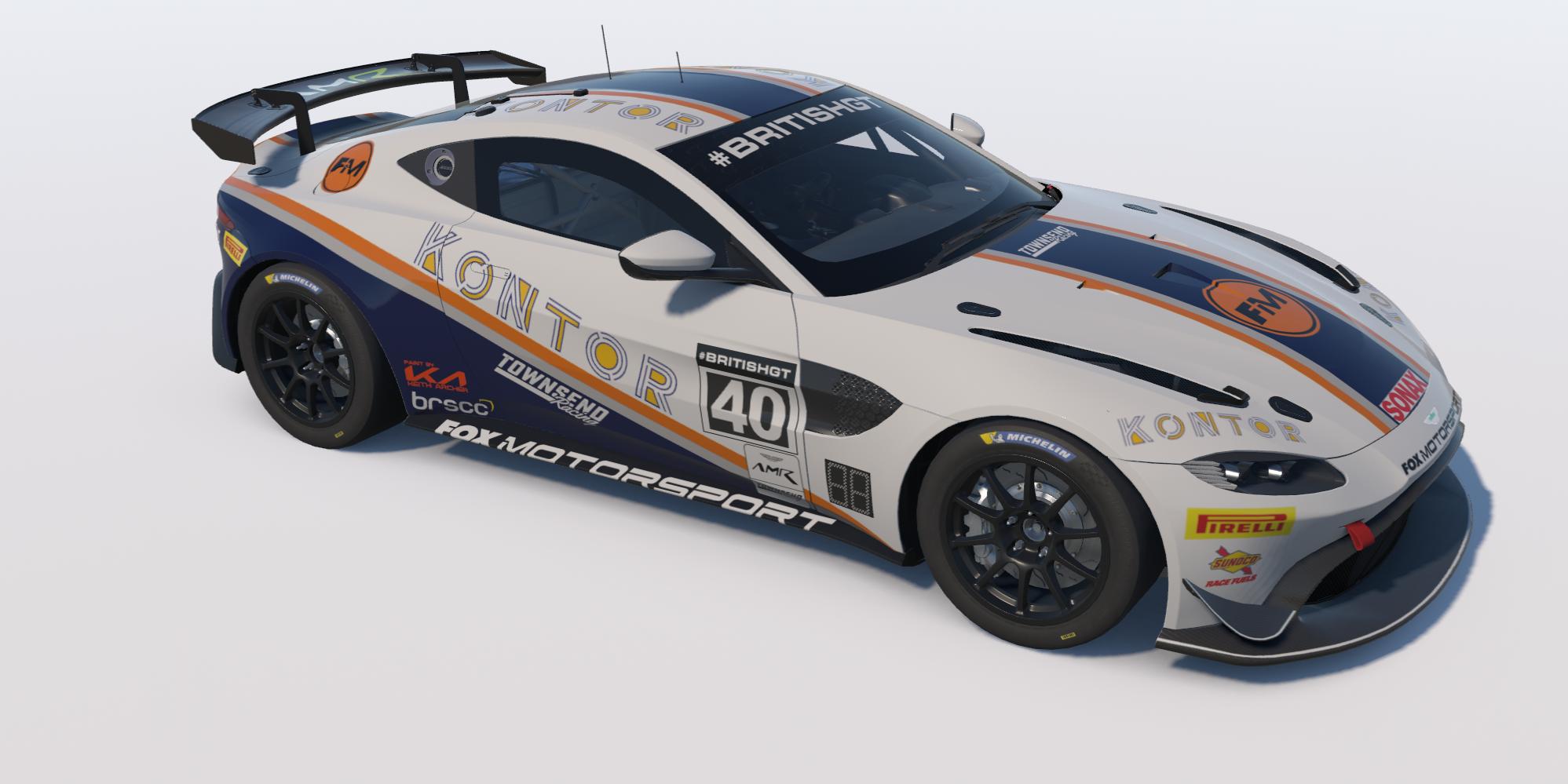 Preview of Townsend Racing powered by Fox Motorsport British GT4 Concept Paint by Keith Archer