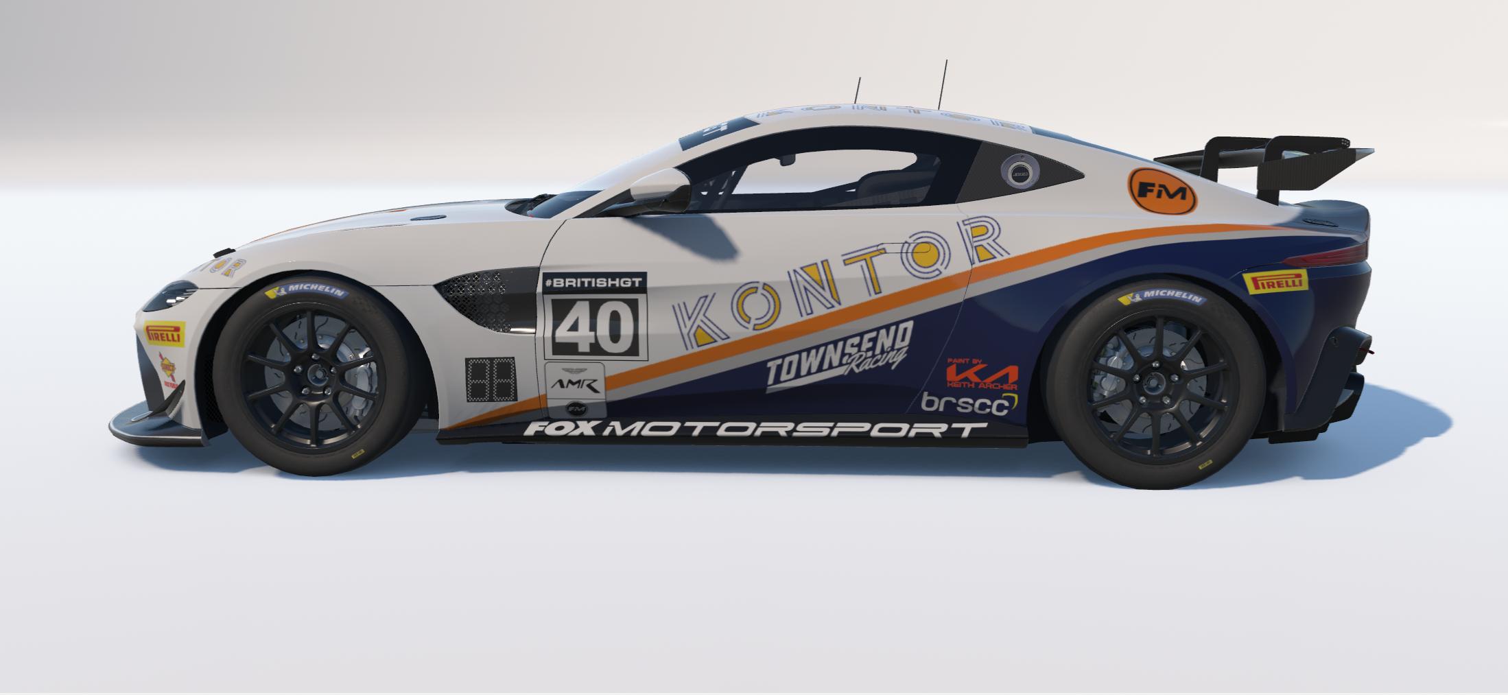 Preview of Townsend Racing powered by Fox Motorsport British GT4 Concept Paint by Keith Archer