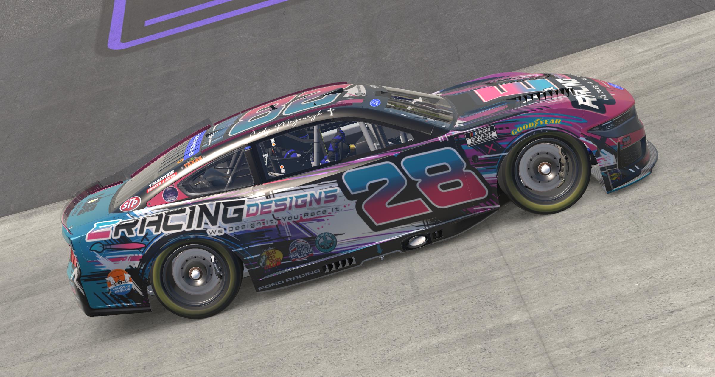 Preview of Cody Magouryk 2026 #28 E Racing Designs Next Gen Mustang W/ Spec Map by Rob Evans