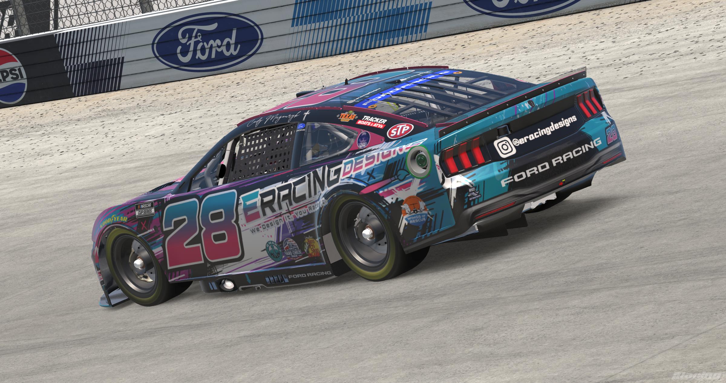 Preview of Cody Magouryk 2026 #28 E Racing Designs Next Gen Mustang W/ Spec Map by Rob Evans