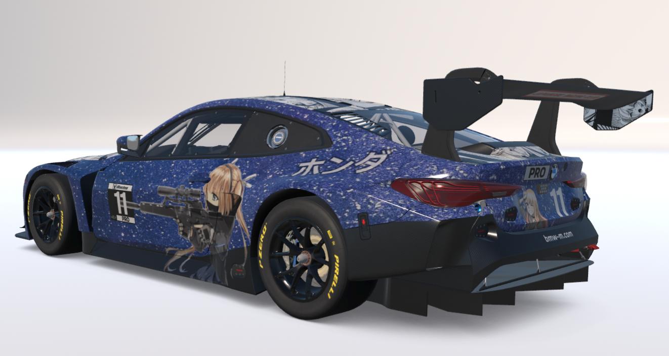 Preview of BMW M4 GT3 EVO Anime Freckle Blue  by Christian Ortiz Torres