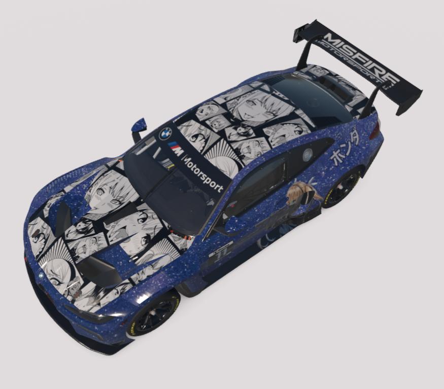 Preview of BMW M4 GT3 EVO Anime Freckle Blue  by Christian Ortiz Torres