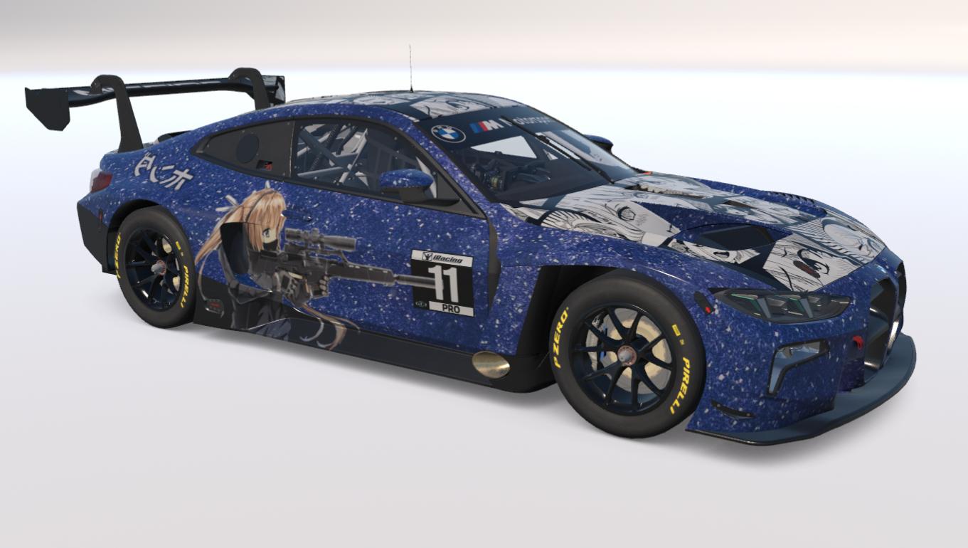 Preview of BMW M4 GT3 EVO Anime Freckle Blue  by Christian Ortiz Torres