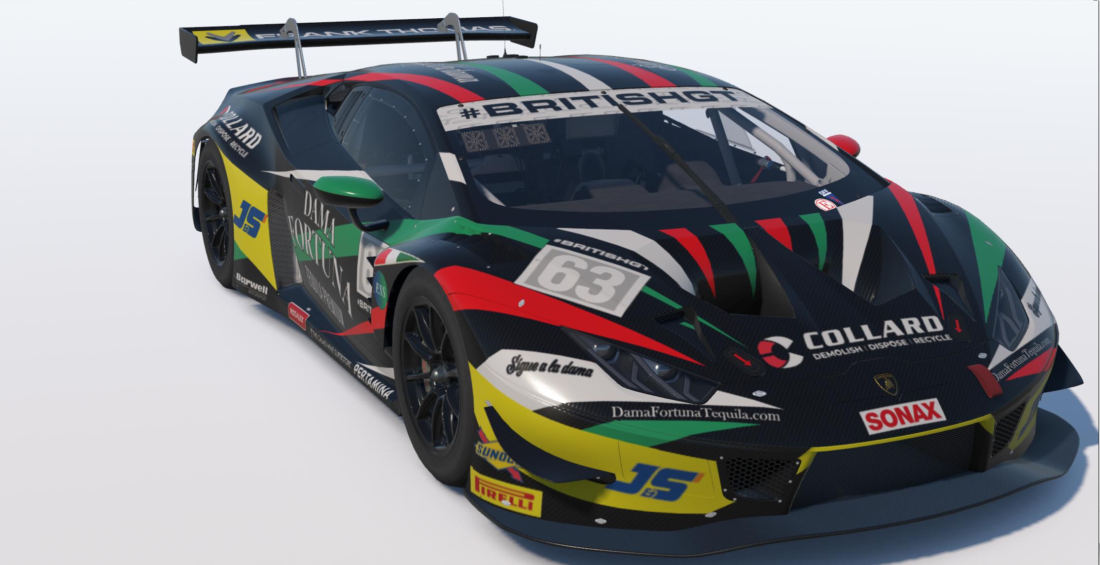 Preview of Barwell Motorsport 2026 Livery for Car #63 for the British GT Championship by Keith Archer