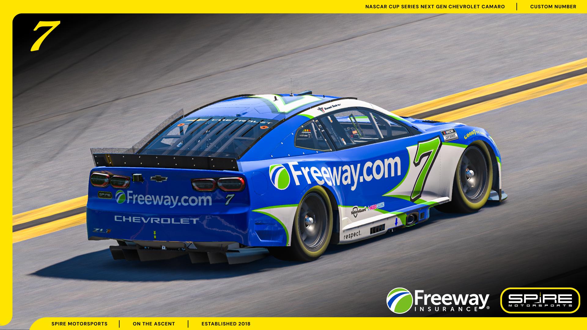 Preview of 2026 #7 Daniel Suárez Freeway Insurance by Spire Motorsports