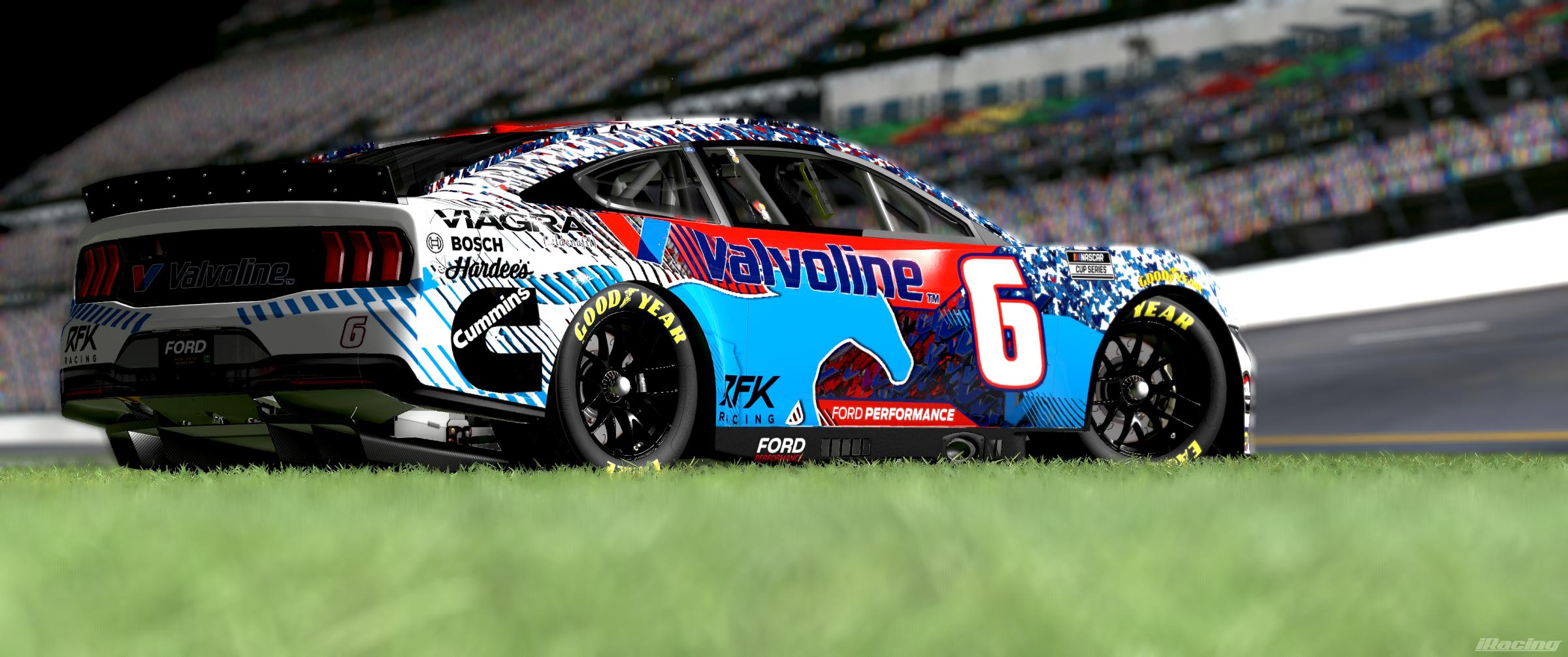Preview of 2026 Valvoline Confetti Ford Mustang Dark Horse by Joshua JD Miller
