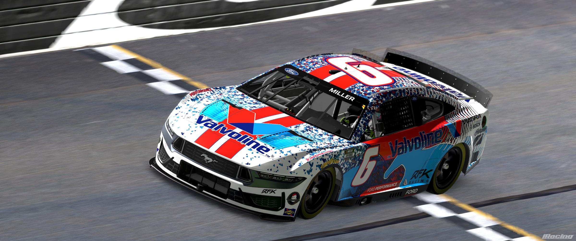 Preview of 2026 Valvoline Confetti Ford Mustang Dark Horse by Joshua JD Miller