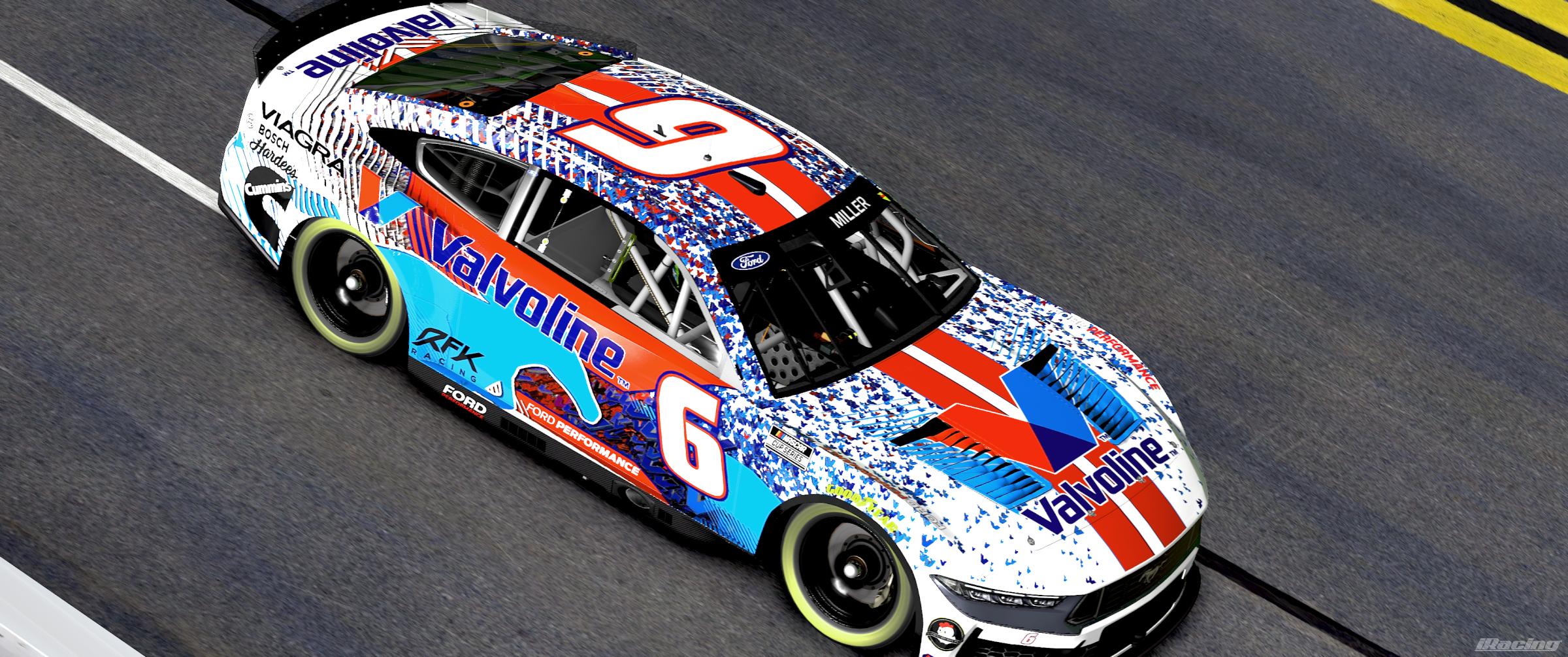 Preview of 2026 Valvoline Confetti Ford Mustang Dark Horse by Joshua JD Miller