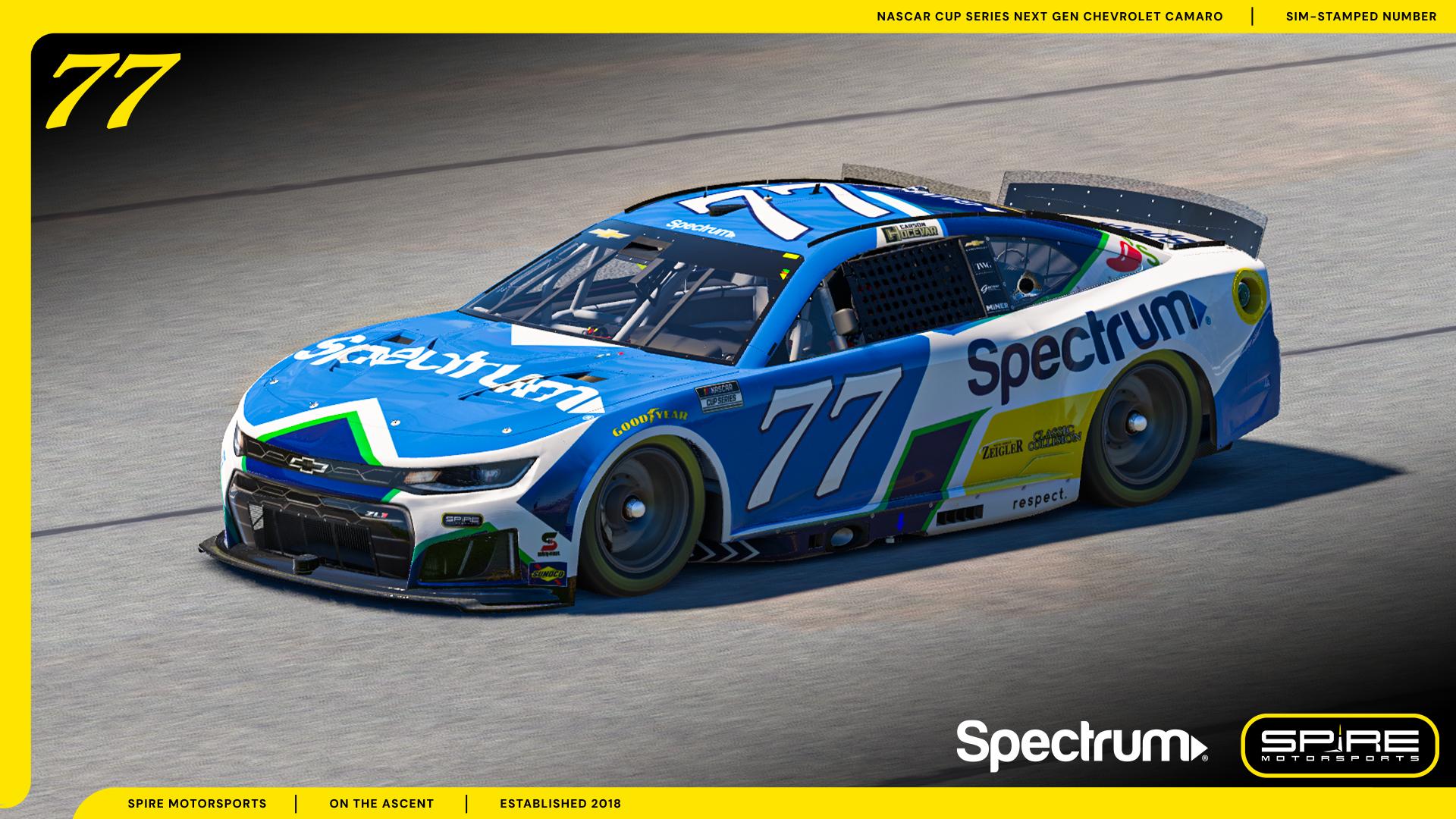 Preview of 2026 #77 Carson Hocevar Spectrum - No Number by Spire Motorsports