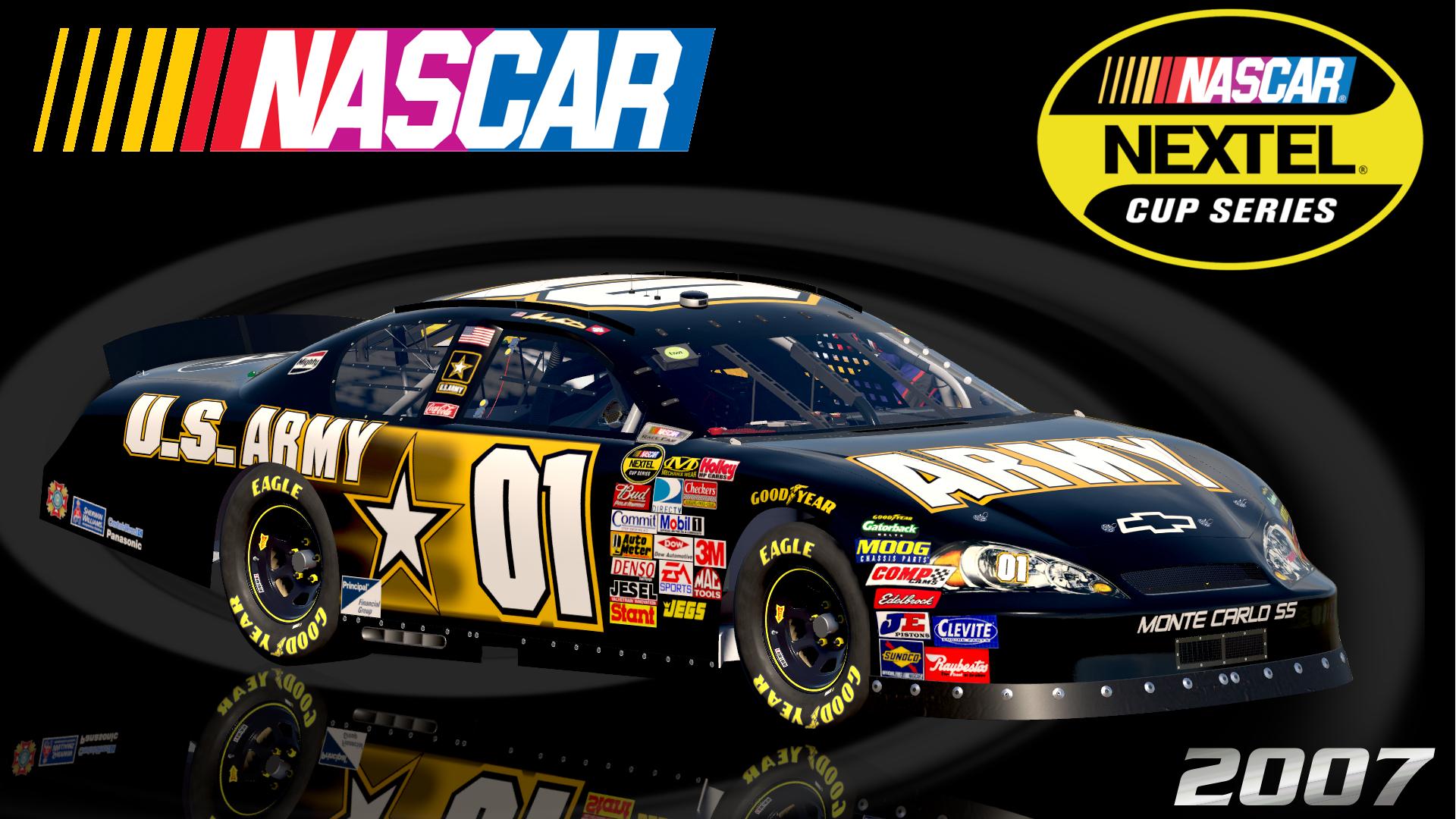 Preview of #01 Mark Martin 2007 US Army Chevrolet Monte Carlo SS Sim Stamped Number by Christian Budd