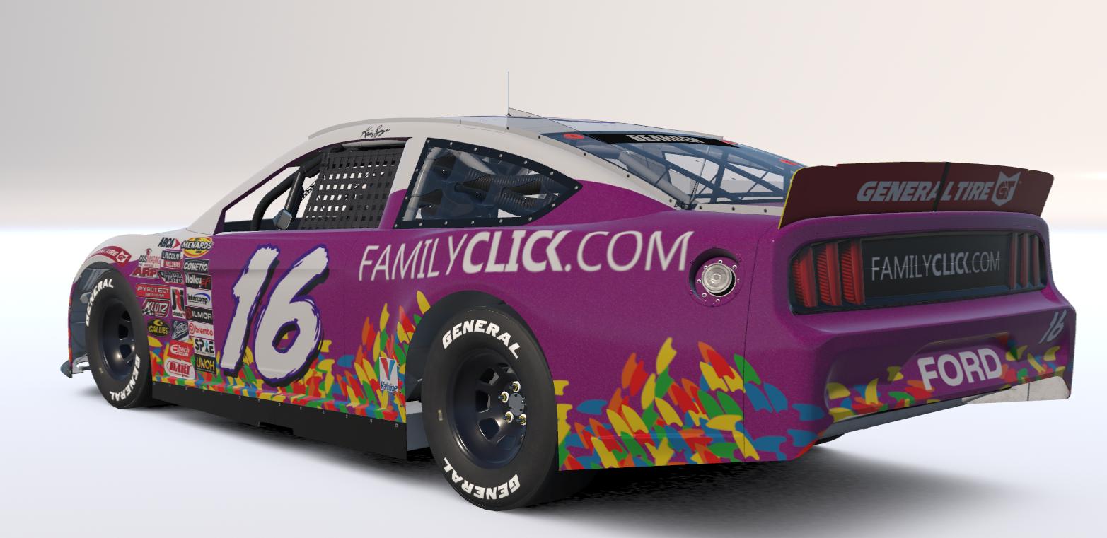 Preview of Kevin Lepage 2000 FamilyClick.com Arca Mustang With Numbers by Josh Bearden