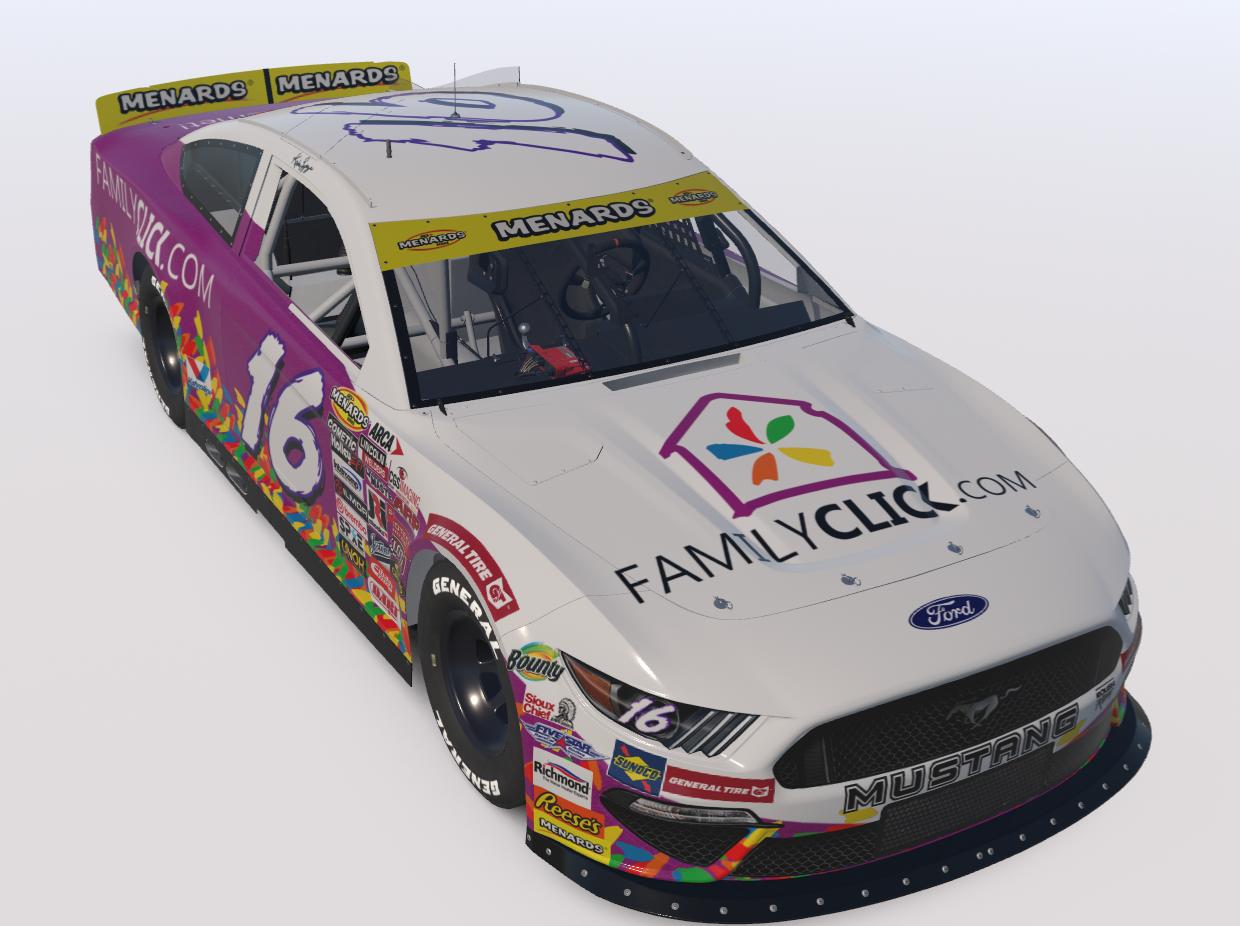 Preview of Kevin Lepage 2000 FamilyClick.com Arca Mustang With Numbers by Josh Bearden