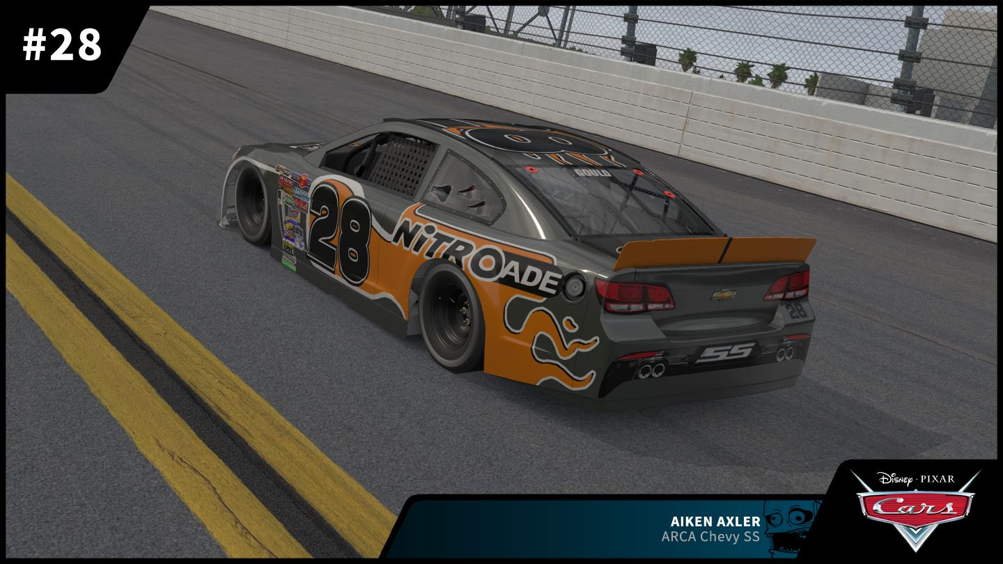 Preview of #28 Aiken Axler Nitroade Disney PIXAR Cars ARCA Chevy SS by Zack W Gould