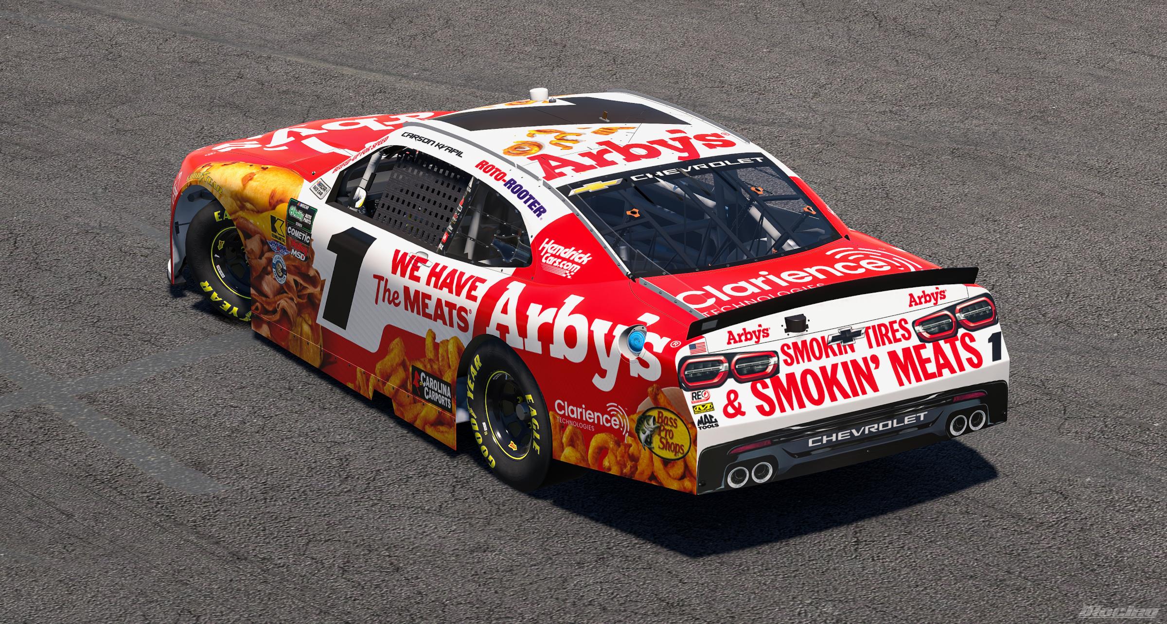 Preview of 2026 Carson Kvapil Arbys Chevrolet by Ryan A Williams