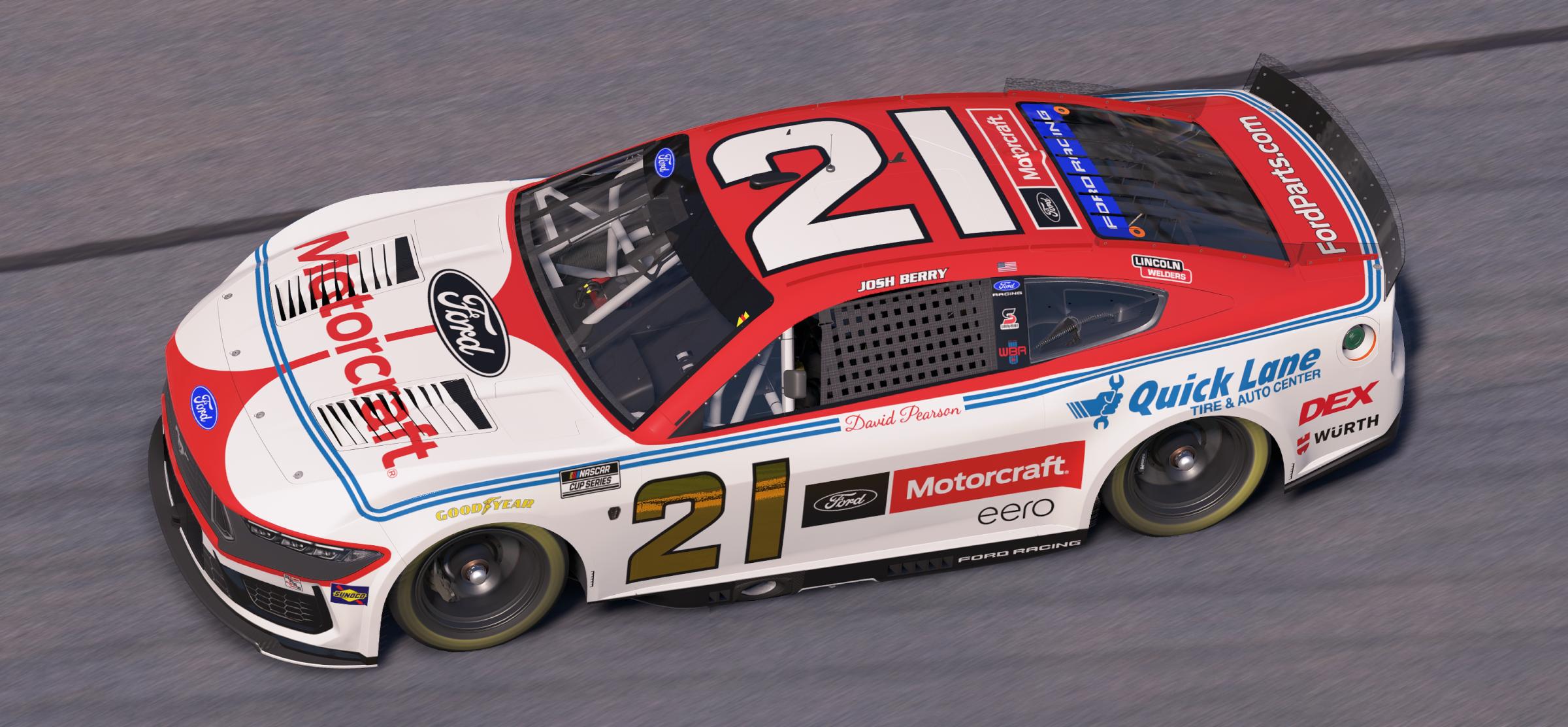 Preview of Josh Berry Wood Bros Racing David Pearson Throwback by Mick J.