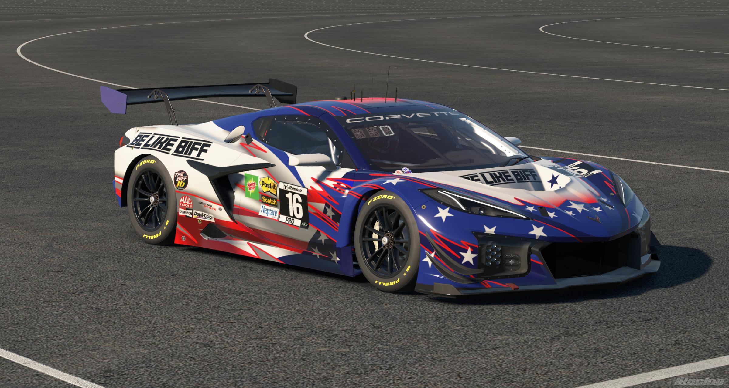 Preview of Greg Biffle Throwback Corvette GT3 by Jeremy Stanley