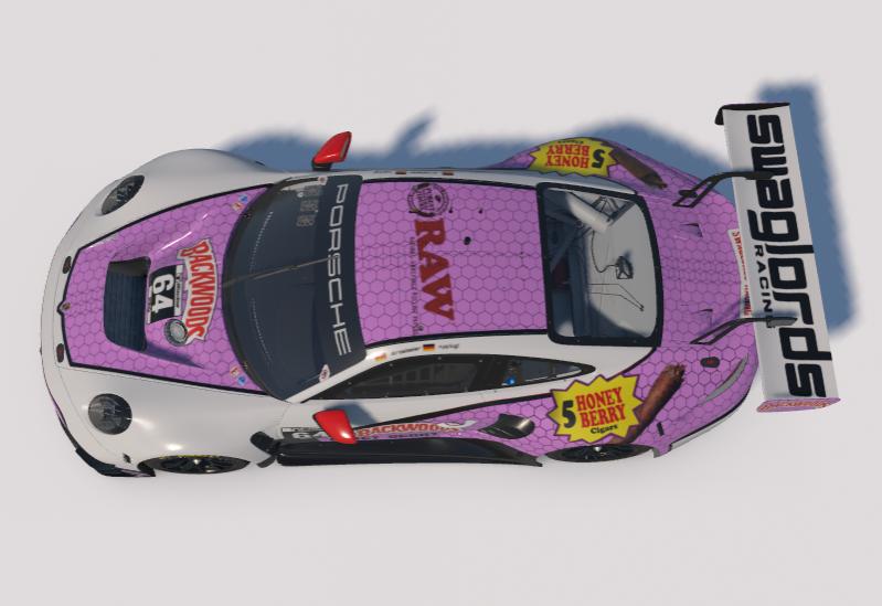 Preview of Porsche 911 GT3R 992 Backwoods Honey Berry by Nico Pfl&uuml;gl
