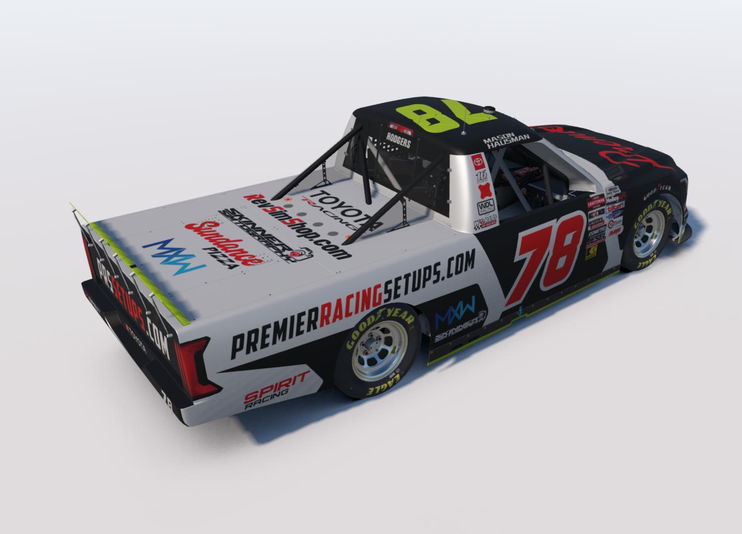 Preview of Mason Hausman 2026 RTP Premier Setups Truck Paint Black by Gavyn Rodgers