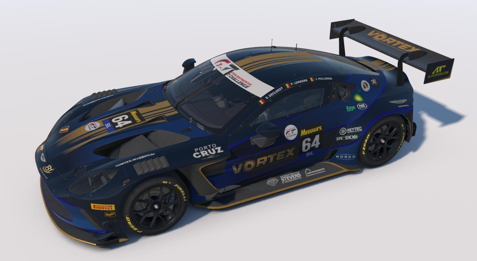 Preview of VORTEX Aston Martin GT3 EVO Bathurst 2026 SILVER by Pieter Cuypers