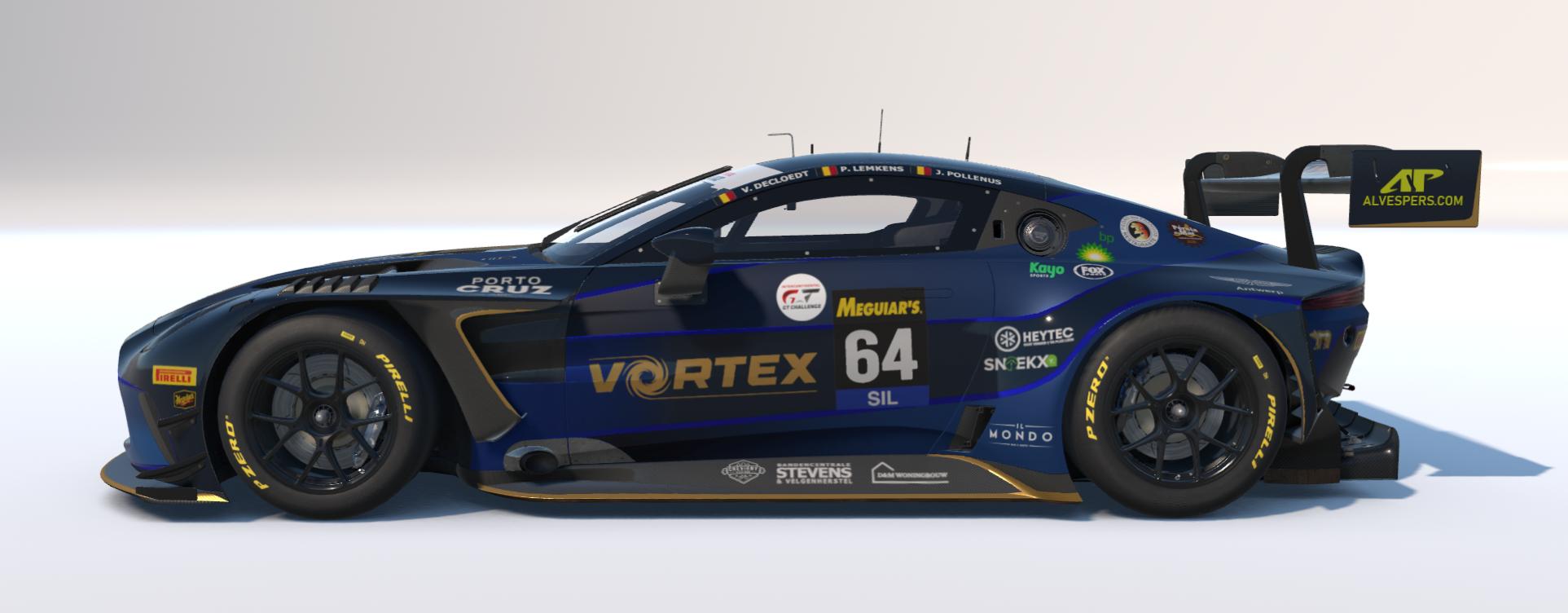 Preview of VORTEX Aston Martin GT3 EVO Bathurst 2026 SILVER by Pieter Cuypers