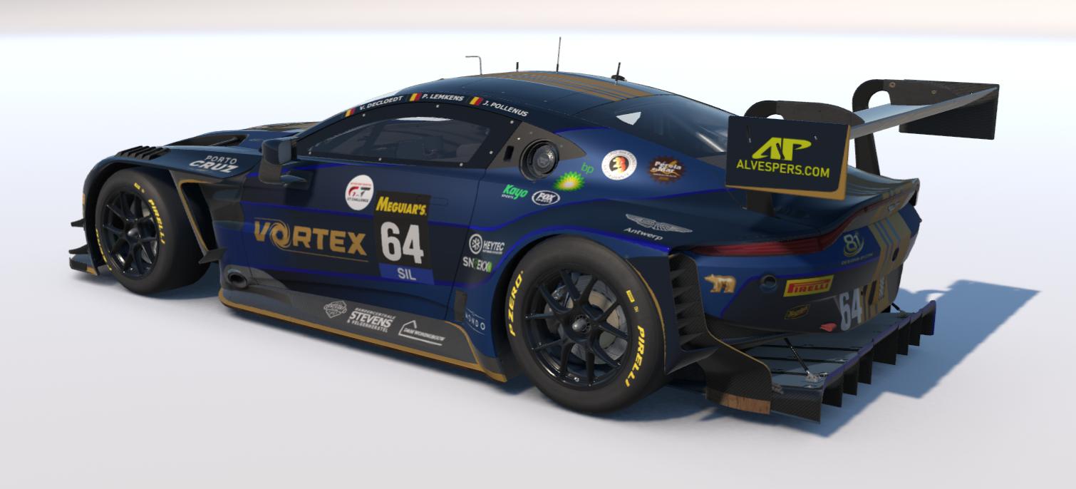 Preview of VORTEX Aston Martin GT3 EVO Bathurst 2026 SILVER by Pieter Cuypers