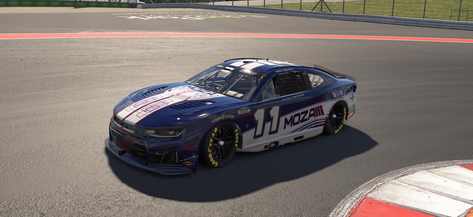 Preview of Chevy Z1 MOZA Blue White Stripes by Mark Bishop2